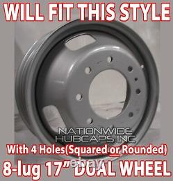 05-18 FORD F350 17 Dually Stainless Steel Wheel Simulators Dual Rim Liners Skin