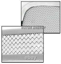 06-11 Chevy Hhr Upper+bumper Lower Stainless Steel Mesh Grille Insert Chrome Set