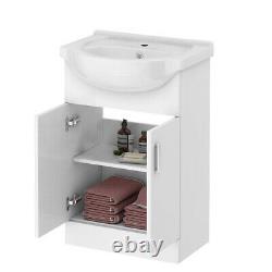 1050mm Flat Pack Vanity Basin Unit, WC Unit and Back To Wall Toilet Ellen