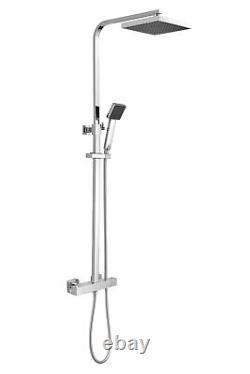 1200mm Modern Premier Stainless Steel Square Thermostatic Bar Shower With Kit