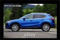 14Pcs Stainless Steel Chrome Mazda CX-5 Full Window Frame Sill Cover Trim el