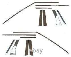 14pc Chrome WINDOW pillar TRIM KIT for Range Rover Evoque 5dr stainless body