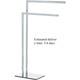 18563100 Towel Rack Recco Clothes Rack, 2 Arms, Steel Chrome Plated
