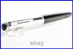 1951 Parker 51 Black Stainless Steel Cap, Chrome Clip, F Steel Nib, USA