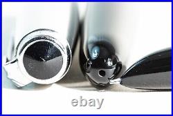 1951 Parker 51 Black Stainless Steel Cap, Chrome Clip, F Steel Nib, USA