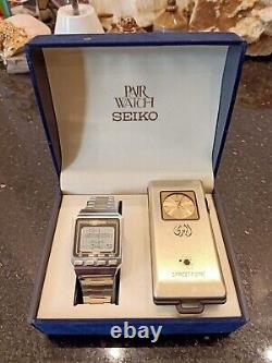1984 RARE SEIKO SPACETRONIC Gold W030-0010 DIGITAL ISLAMIC WATCH