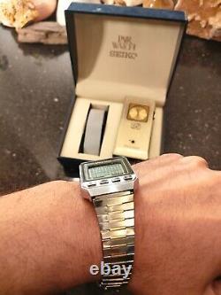 1984 RARE SEIKO SPACETRONIC Gold W030-0010 DIGITAL ISLAMIC WATCH