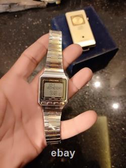 1984 RARE SEIKO SPACETRONIC Gold W030-0010 DIGITAL ISLAMIC WATCH
