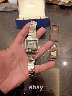1984 RARE SEIKO SPACETRONIC Gold W030-0010 DIGITAL ISLAMIC WATCH