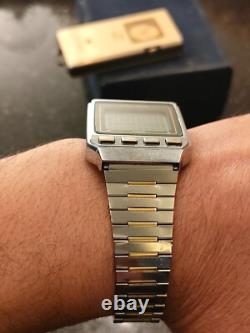 1984 RARE SEIKO SPACETRONIC Gold W030-0010 DIGITAL ISLAMIC WATCH
