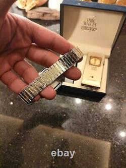 1984 RARE SEIKO SPACETRONIC Gold W030-0010 DIGITAL ISLAMIC WATCH