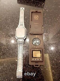1984 RARE SEIKO SPACETRONIC Gold W030-0010 DIGITAL ISLAMIC WATCH