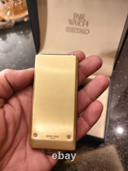 1984 RARE SEIKO SPACETRONIC Gold W030-0010 DIGITAL ISLAMIC WATCH