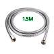 1.5 Meter Stainless Steel Chrome Flexible Bathroom Shower Head Hose Pipe S247