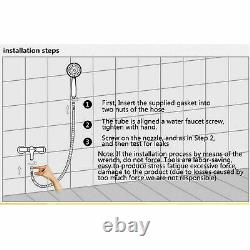 1.5 Meter Stainless Steel Flexible Bath Shower Head Hose Pipe Washers S247