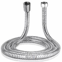 1.5 Meter Stainless Steel Flexible Bath Shower Head Hose Pipe Washers Uked
