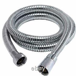 1.5 Meter Stainless Steel Flexible Bath Shower Head Hose Pipe Washers Uked