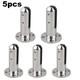 1-5pcs 304 Stainless Steel Standing Glass Clamp For Pool Spigots Stairs Balcony