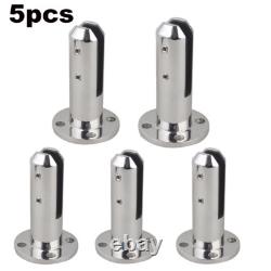 1-5pcs 304 Stainless Steel Standing Glass Clamp for Pool Spigots Stairs Balcony