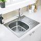 1 Bowl Ava Reversible Stainless Steel Kitchen Sink & Hector Ki Bun/tmt029/87043