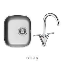 1 Bowl Ava Stainless Steel Kitchen Sink & Hector Kitchen Mixer BUN/TMT029/87041