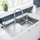 1 Bowl Isabella Reversible Stainless Steel Kitchen Sink And Pull Out Mixer Tap