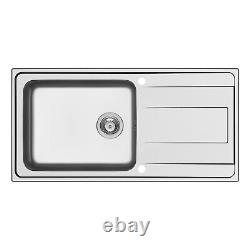 1 Bowl Isabella Reversible Stainless Steel Kitchen Sink and Pull Out Mixer Tap