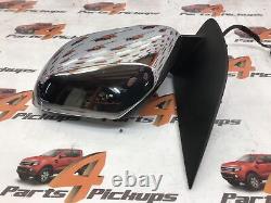 2005 Nissan Navara Passenger side electric door mirror in chrome 2005-2015