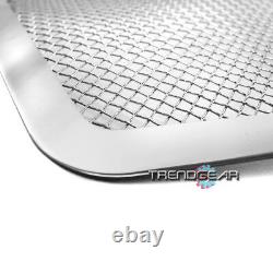 2007-2014 Avalanche Tahoe Main Upper+tow Hook Stainless Steel Mesh Grille Chrome