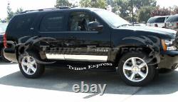 2007-2014 Chevy Tahoe 4Pc Rocker Panel Trim Body Side Molding Stainless 4Pc 5