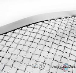 2008-2013 Cadillac Cts Front Upper Hood Stainless Steel Mesh Grille Grill Chrome