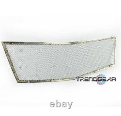 2008-2013 Cadillac Cts Front Upper Hood Stainless Steel Mesh Grille Grill Chrome