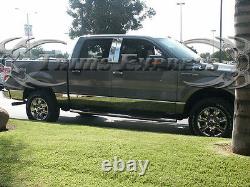 2009-2014 Ford F-150 Crew Cab Chrome Rocker Panel Trim 12Pc 7 Stainless Steel