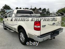 2009-2014 Ford F-150 Crew Cab Chrome Rocker Panel Trim 12Pc 7 Stainless Steel