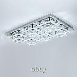 20-100cm Crystal LED Ceiling Lights Stainless steel Chandelier Lighting Fixture