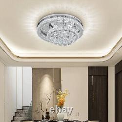 20-100cm Crystal LED Ceiling Lights Stainless steel Chandelier Lighting Fixture