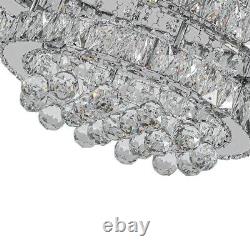 20-100cm Crystal LED Ceiling Lights Stainless steel Chandelier Lighting Fixture