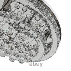 20-100cm Crystal LED Ceiling Lights Stainless steel Chandelier Lighting Fixture