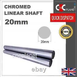 20mm Smooth Chromed Steel Linear shaft Round bar Rail slide rod Bearing 3D CNC