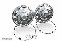 22.5 Front & Rear Wheel Trims For Truck Bus Coach Polished Stainless Sleeves