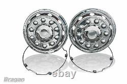 22.5 Polished Stainless Front & Rear Wheel Trims For Truck Bus Coach Trim Cover