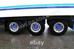 22.5 Wheel Trim Covers Sleeve x6 For Universal Truck Trailer Alloy Stainless