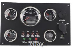 24V 5 Gauge Cluster Set Water/Oil/Voltage Gauge with Voltmeter For Marine Boat