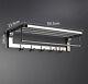 24 Inch Stainless Steel Towel Rack Holder Wall Mounted Bathroom Shelf Storage