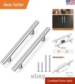 25 Pieces Chrome Cabinet Pulls Stylish T-Bar Handles for Kitchens & Baths