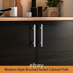 25 Pieces Chrome Cabinet Pulls Stylish T-Bar Handles for Kitchens & Baths