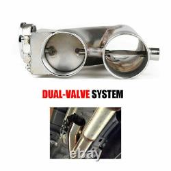 2 Set Electric Exhaust Downpipe Valve Cutout Valve 2.5 E-Cut Out