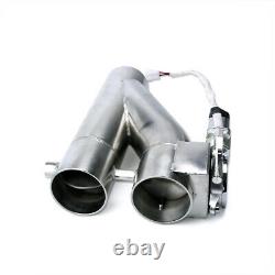 2 Set Electric Exhaust Downpipe Valve Cutout Valve 2.5 E-Cut Out