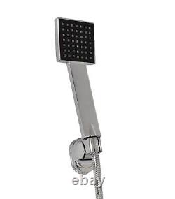 2 Way Square Concealed Thermostatic Shower Mixer, Head, HandHeld Chrome