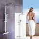 30cm Thermostatic Exposed Shower Mixer Bathroom Dual Head Square Rain Shower Set